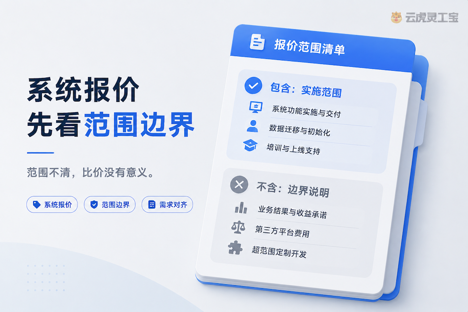 灵活用工系统报价：先看范围边界再比价