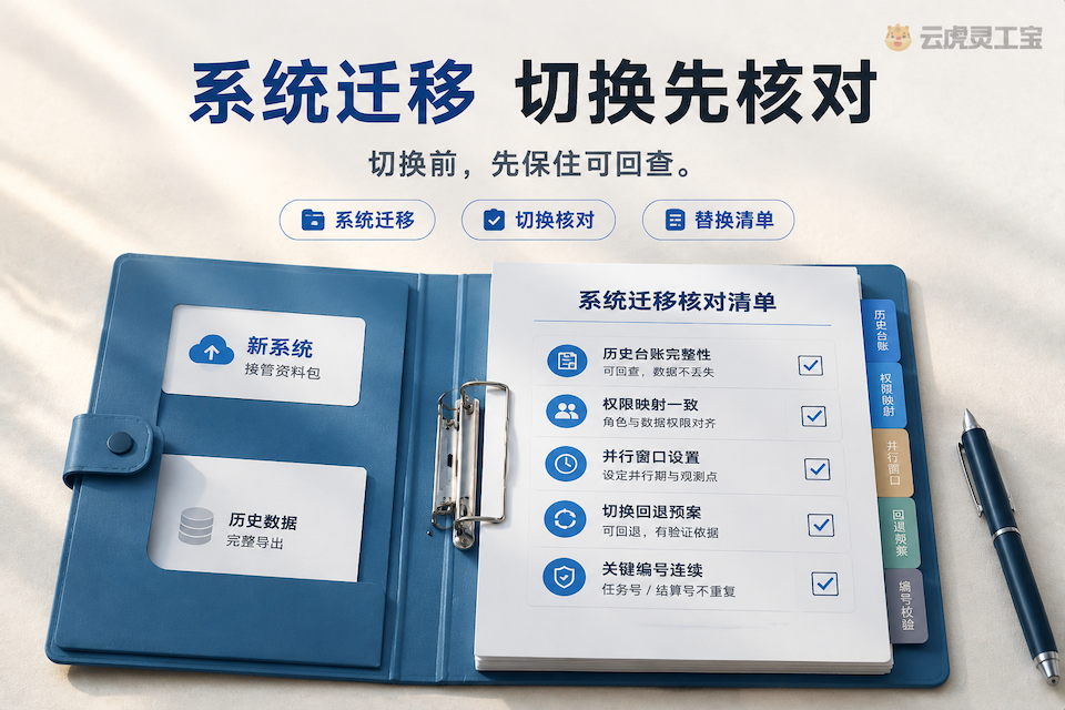 灵活用工系统迁移：切换前历史台账与核对清单