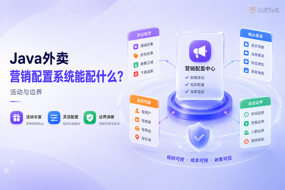 Java外卖营销配置系统